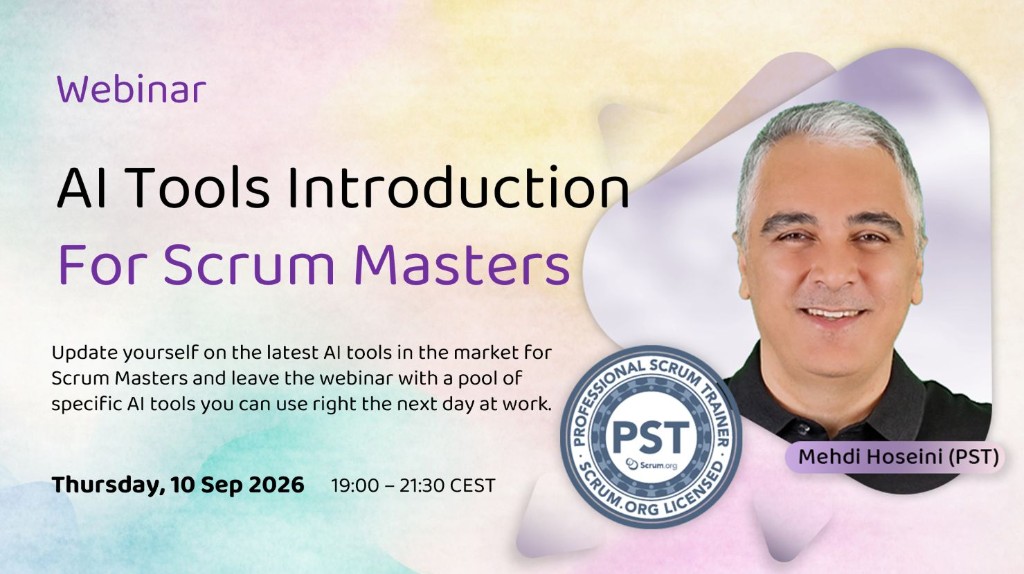 Webinar - AI Tools Introduction For Scrum Masters