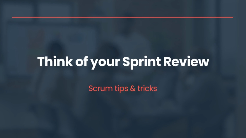 [VLOG] Think of your Sprint Review